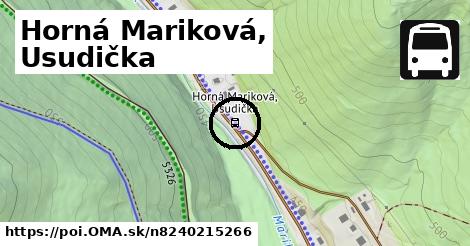 Horná Mariková, Usudička