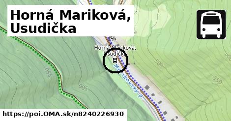 Horná Mariková, Usudička