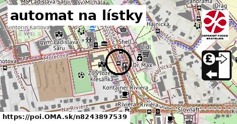 automat na lístky