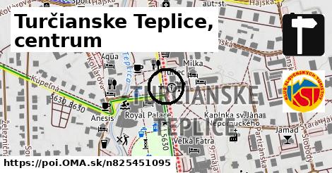 Turčianske Teplice, centrum