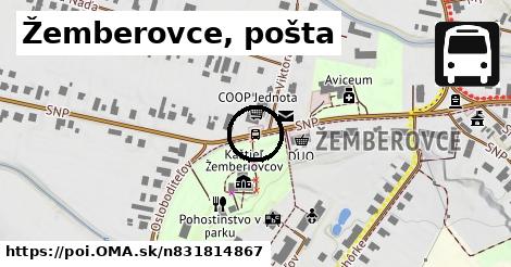 Žemberovce, pošta