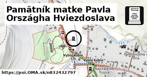 Pamätník matke Pavla Országha Hviezdoslava