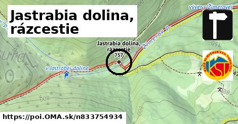 Jastrabia dolina, rázcestie