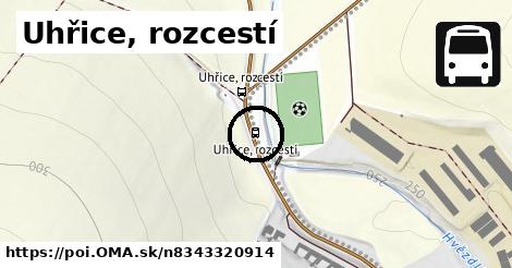 Uhřice, rozcestí