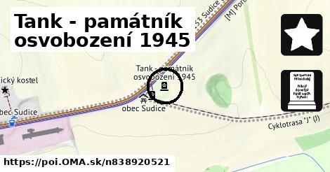 Tank - památník osvobození 1945