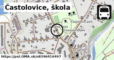 Častolovice, škola