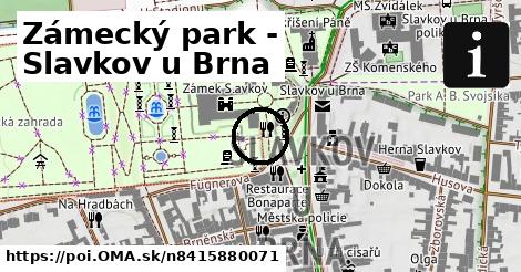 Zámecký park - Slavkov u Brna