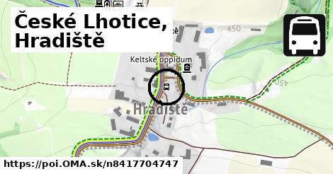 České Lhotice, Hradiště