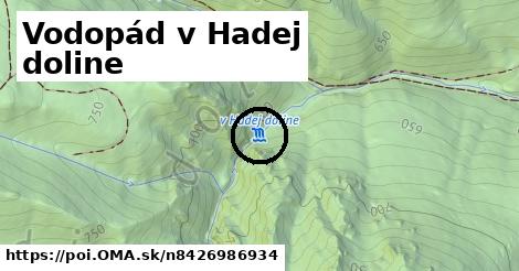 Vodopád v Hadej doline