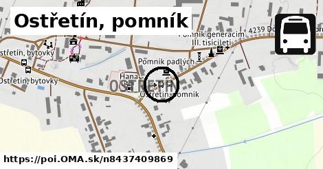 Ostřetín, pomník