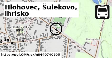 Hlohovec, Šulekovo, ihrisko