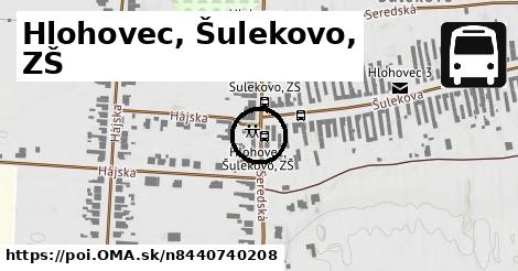 Hlohovec, Šulekovo, ZŠ