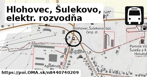 Hlohovec, Šulekovo, elektr. rozvodňa