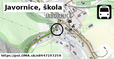 Javornice, škola