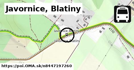 Javornice, Blatiny