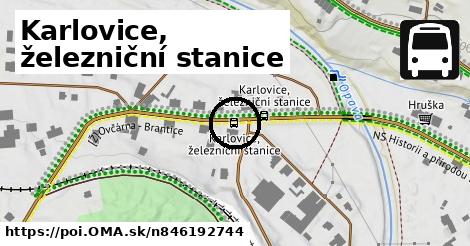 Karlovice, železniční stanice