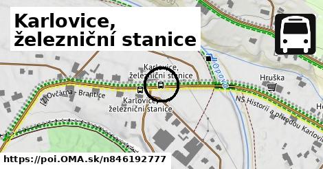 Karlovice, železniční stanice