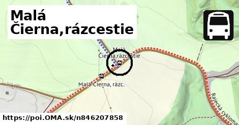 Malá Čierna,rázcestie