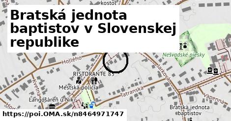 Bratská jednota baptistov v Slovenskej republike