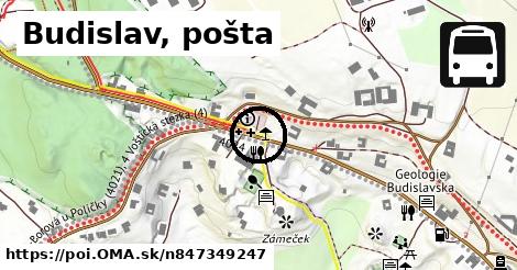 Budislav, pošta