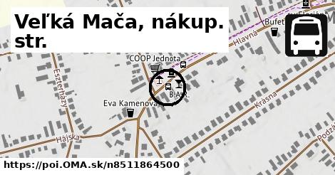 Veľká Mača, nákup. str.