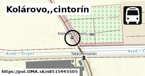 Kolárovo,,cintorín