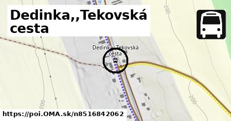 Dedinka,,Tekovská cesta