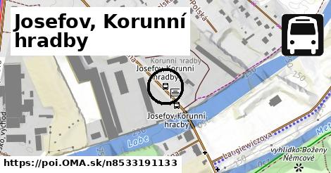 Josefov, Korunní hradby