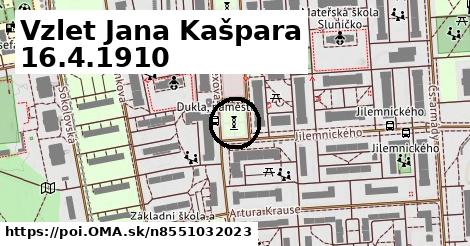 Vzlet Jana Kašpara 16.4.1910