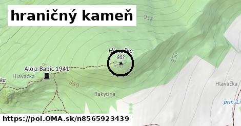 hraničný kameň