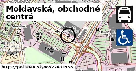 Moldavská, obchodné centrá