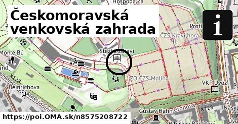 Českomoravská venkovská zahrada