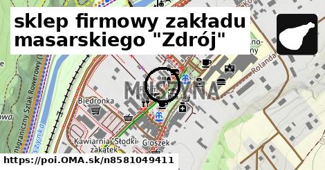 sklep firmowy zakładu masarskiego "Zdrój"