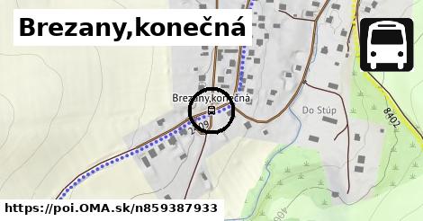 Brezany,konečná