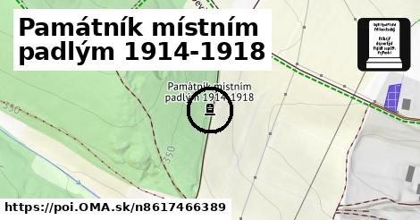 Památník místním padlým 1914-1918