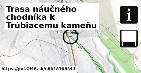 Trasa náučného chodníka k Trúbiacemu kameňu