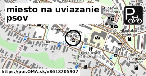 miesto na uviazanie psov