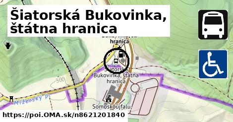 Šiatorská Bukovinka, štátna hranica