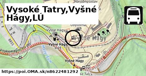 Vysoké Tatry, Vyšné Hágy, obratisko