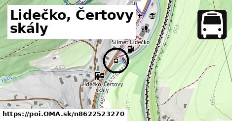 Lidečko, Čertovy skály