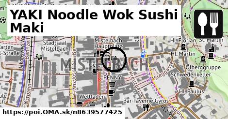 YAKI Noodle Wok Sushi Maki