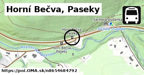 Horní Bečva, Paseky