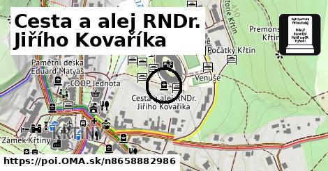 Cesta a alej RNDr. Jiřího Kovaříka
