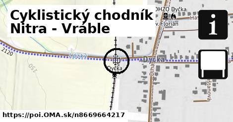 Cyklistický chodník Nitra - Vráble