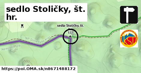 sedlo Stoličky, št. hr.