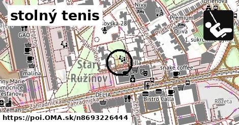 stolný tenis