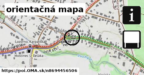 orientačná mapa