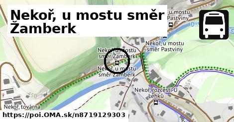 Nekoř, u mostu směr Žamberk