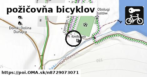 požičovňa bicyklov