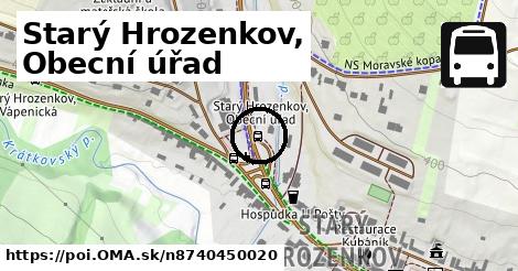 Starý Hrozenkov, Obecní úřad